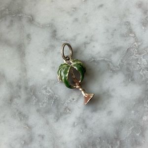 Sterling & Enamel Palm Tree Charm 🌴